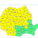 AVERTIZARE ANM – Ploi torentiale, vijelii, descarcari electrice si grindina – COD GALBEN
